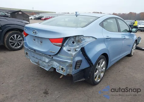 2013 Hyundai Elantra Limited из США, поврежденный, VIN KMHDH4AE9DU502978
